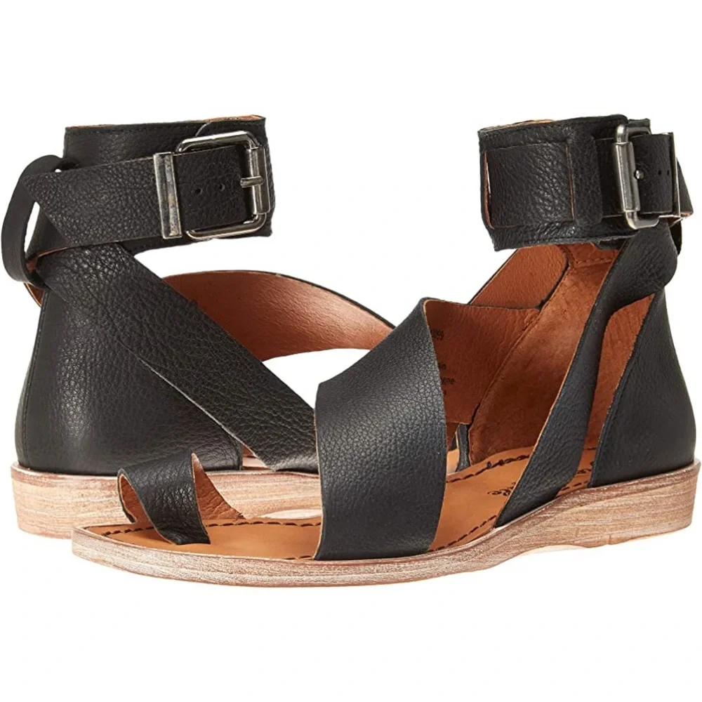 NWT Free People Vale Boot Sandals Black MSRP $168 - Picture 15 of 16